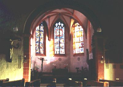 Blick in den alten Chor, heutige Taufkapelle